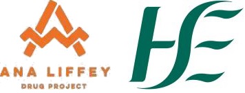 Ana Liffey Drug Project & HSE logos