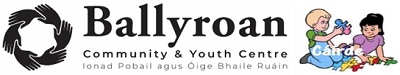 Ballyroan Community and Youth Centre &  Cáirde Before and After School Services logos