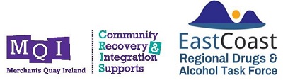 Merchants Quay Ireland & East Coast Regional Drugs & Alcohol Task Force logos