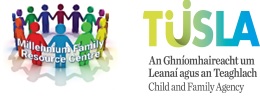 Millennium Family Resource Centre & Tusla logos