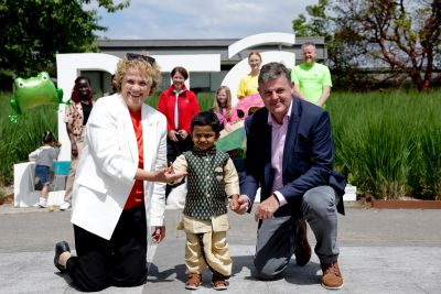 Denise Charlton, Chief Executive of Community Foundation Ireland; Kevin Bakhurst, Director General of RTÉ, and partners.