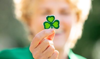 Showing the Shamrock for St Patrick’s Day