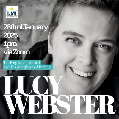 IMAGE: poster with a photo of Lucy close up, smiling