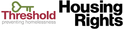 Threshold and Housing Rights logos