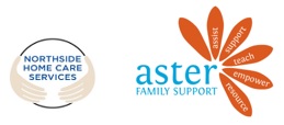 Aster Family Support logos