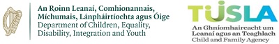 Department of Children, Equality, Disability, Integration and Youth & Tusla logos