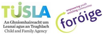 Tusla and Foróige logos