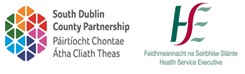 South Dublin County Partnership & HSE logos