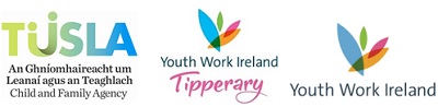 Tusla, Youth Work Ireland Tipperary & Youth Work Ireland logos